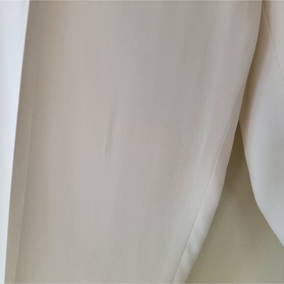 TOM FORD Women's straight-leg Tailored Trousers Ivory Viscose size 44 size 8 - Picture 3 of 13